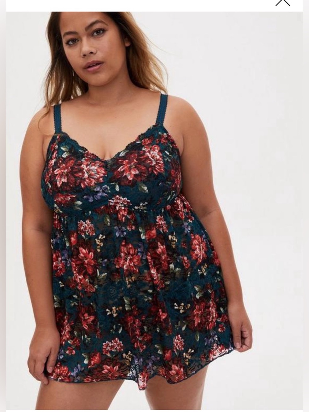 Torrid Floral lace babydoll